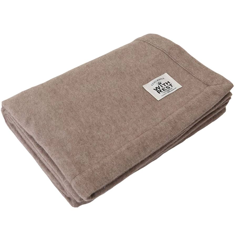 Yasuragi Collection カシミヤ50％毛布 シングル　新品未使用 カシミヤ毛布 ウール50% カシミヤ50%☆シングルサイズ - メルカリ